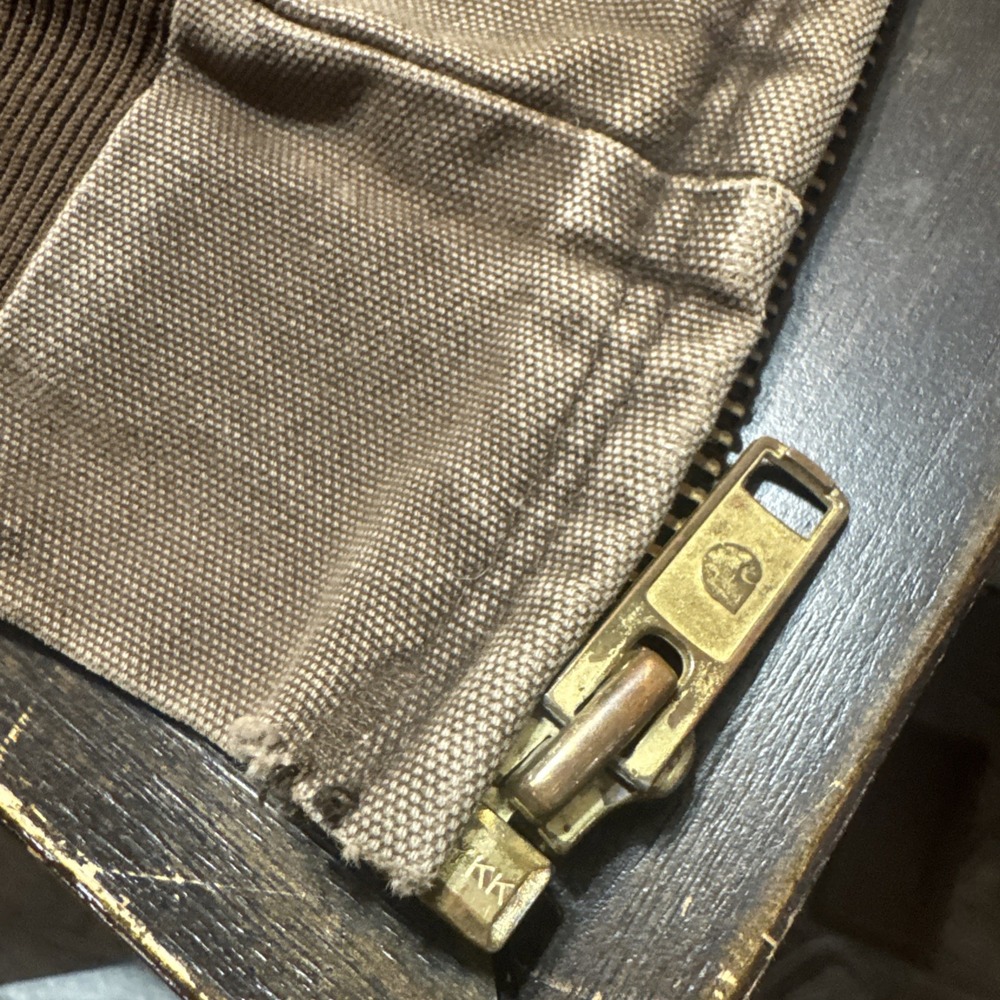 Vintage Carhartt J68 CHT Chestnut Brown Jacket Size XXL TALL Quilted Distressed - Picture 7 of 9